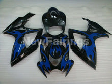 Cargar imagen en el visor de la galería, Black and Blue Flame - GSX-R600 06-07 Fairing Kit -