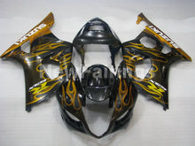 Cargar imagen en el visor de la galería, Black and Golden Flame - GSX - R1000 03 - 04 Fairing Kit