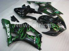 Cargar imagen en el visor de la galería, Black and Green Flame - GSX - R1000 03 - 04 Fairing Kit