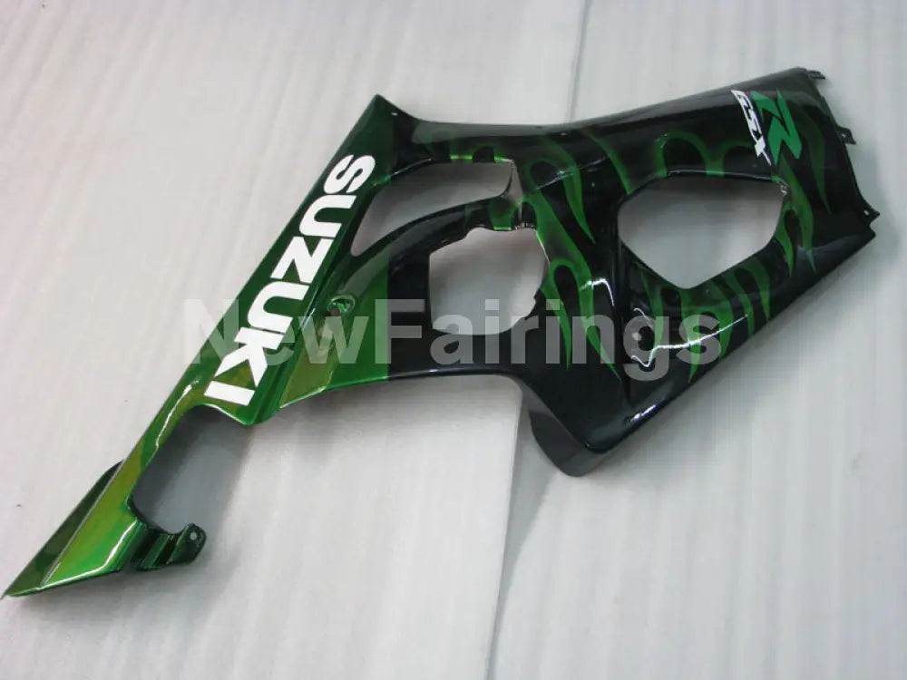 Black and Green Flame - GSX - R1000 03 - 04 Fairing Kit