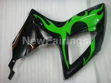 Cargar imagen en el visor de la galería, Black and Green Flame - GSX-R750 06-07 Fairing Kit Vehicles