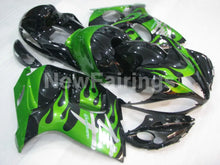 Cargar imagen en el visor de la galería, Black and Green Flame - GSX1300R Hayabusa 08-20 Fairing Kit