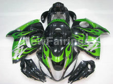 Cargar imagen en el visor de la galería, Black and Green Flame - GSX1300R Hayabusa 08-20 Fairing Kit