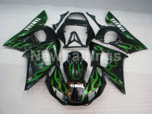 Cargar imagen en el visor de la galería, Black and Green Flame - YZF-R6 98-02 Fairing Kit Vehicles &amp; Parts &gt; Vehicle Parts &amp; Accessories &gt; Motor Vehicle Parts &gt;