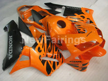 Cargar imagen en el visor de la galería, Black and Orange Fire - CBR600RR 03-04 Fairing Kit -