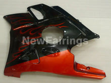 Cargar imagen en el visor de la galería, Black and Orange Flame - CBR600 F2 91-94 Fairing Kit -