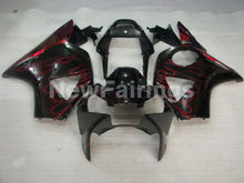 Cargar imagen en el visor de la galería, Black and Red Flame - CBR 954 RR 02-03 Fairing Kit -