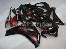 Cargar imagen en el visor de la galería, Black and Red Flame - CBR1000RR 08-11 Fairing Kit - Vehicles