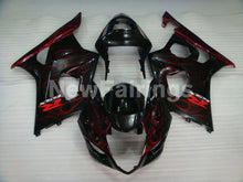 Cargar imagen en el visor de la galería, Black and Red Flame - GSX - R1000 03 - 04 Fairing Kit