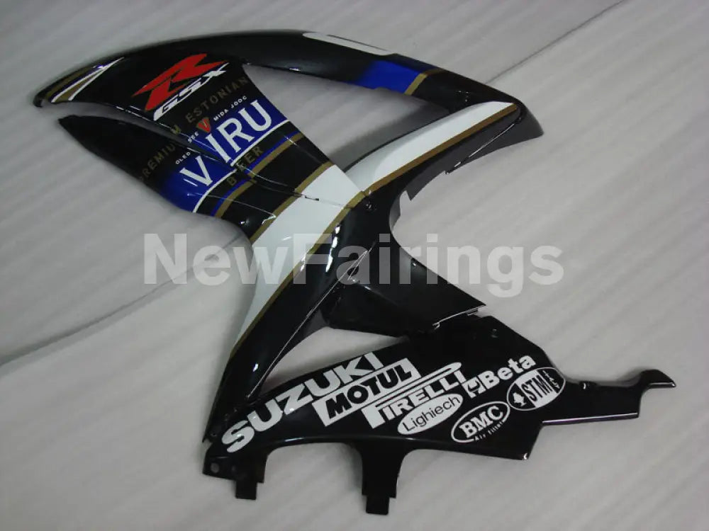 Black and White Dark Dog - GSX-R600 08-10 Fairing Kit