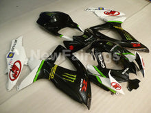 Cargar imagen en el visor de la galería, Black and White Green Monster - GSX-R600 08-10 Fairing Kit