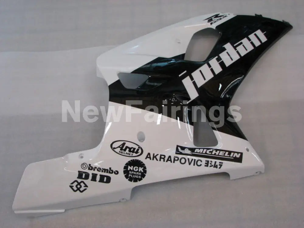 Black and White Jordan - GSX-R600 01-03 Fairing Kit -