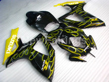 Cargar imagen en el visor de la galería, Black and Yellow Flame - GSX-R600 06-07 Fairing Kit -