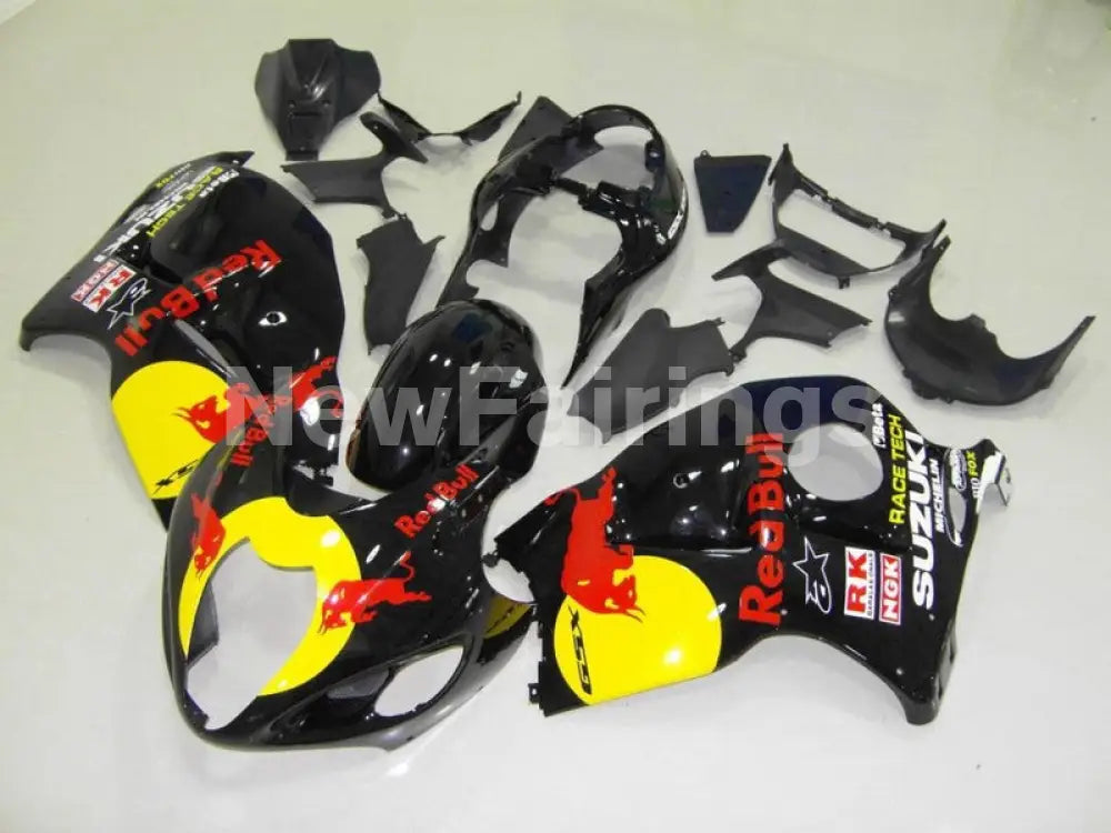 Black and Yellow Red Bull - GSX1300R Hayabusa 99-07 Fairing