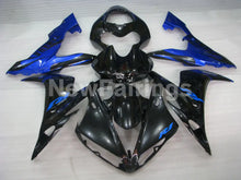 Cargar imagen en el visor de la galería, Black and Blue Flame - YZF-R1 04-06 Fairing Kit - Vehicles