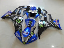 Cargar imagen en el visor de la galería, Black Blue Monster - YZF-R1 12-14 Fairing Kit - Vehicles &amp;