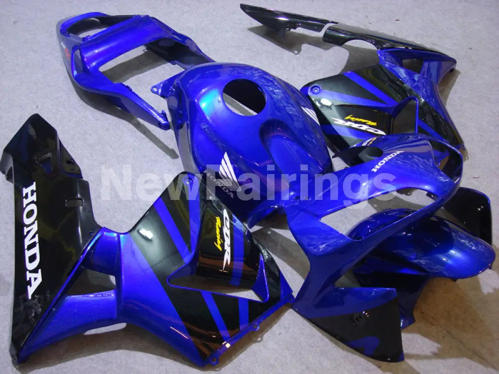 Black and Deep Blue Factory Style - CBR600RR 03-04 Fairing