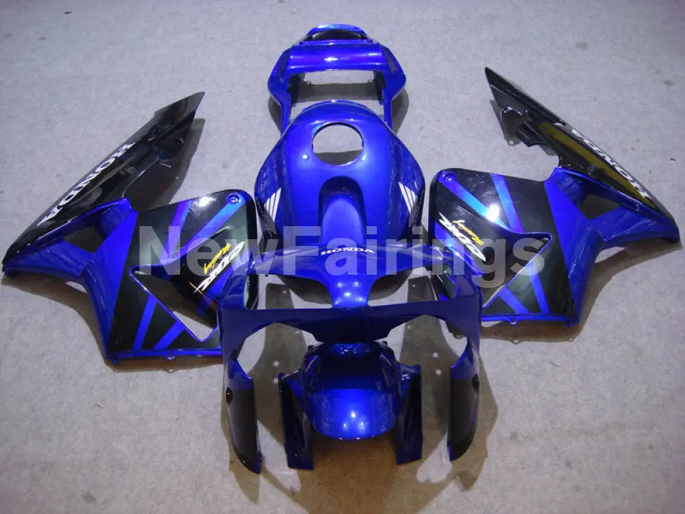 Black and Deep Blue Factory Style - CBR600RR 03-04 Fairing