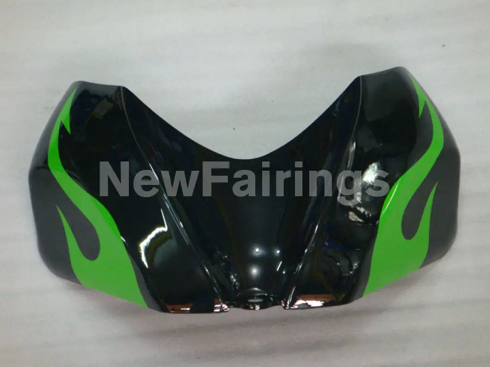 Black and Green Flame - GSX-R600 06-07 Fairing Kit -