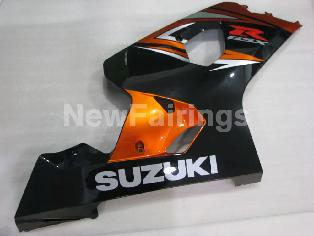 Black and Orange Factory Style - GSX-R750 04-05 Fairing Kit