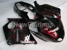 Cargar imagen en el visor de la galería, Black Red Flame - CBR 1100 XX 96-07 Fairing Kit - Vehicles &amp;