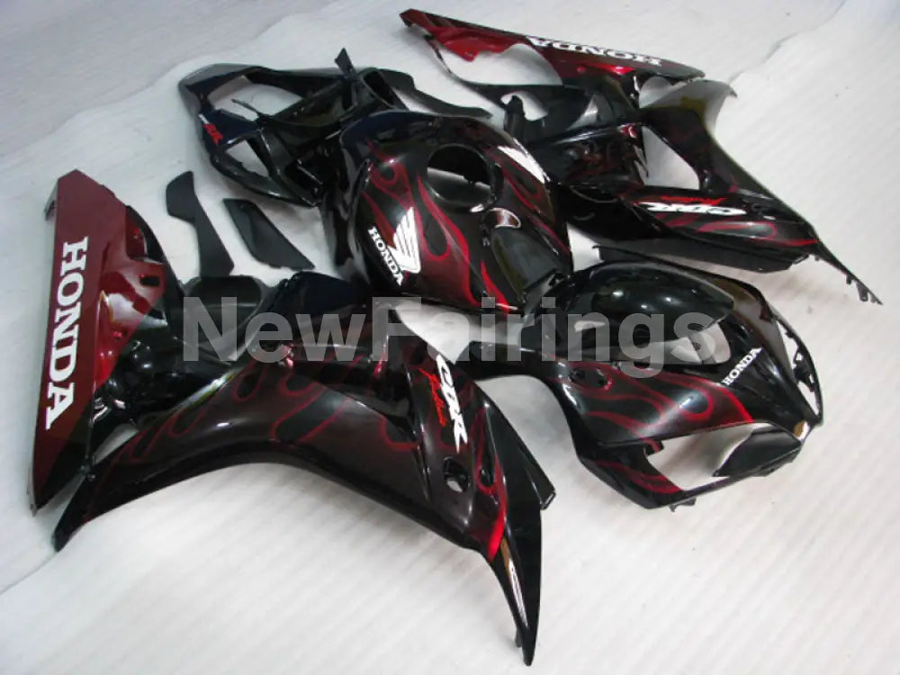 Black and Red Flame - CBR1000RR 06-07 Fairing Kit - Vehicles