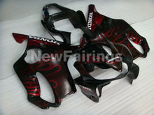 Cargar imagen en el visor de la galería, Black and Red Flame - CBR600 F4i 01-03 Fairing Kit -