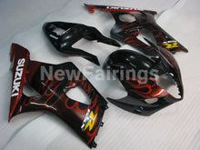 Cargar imagen en el visor de la galería, Black Red Flame - GSX - R1000 03 - 04 Fairing Kit Vehicles