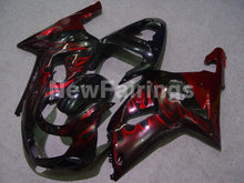 Cargar imagen en el visor de la galería, Black Red Flame - GSX-R600 01-03 Fairing Kit - Vehicles &amp;