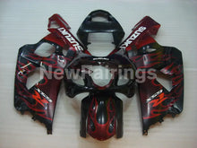 Cargar imagen en el visor de la galería, Black and Red Flame - GSX-R600 04-05 Fairing Kit - Vehicles