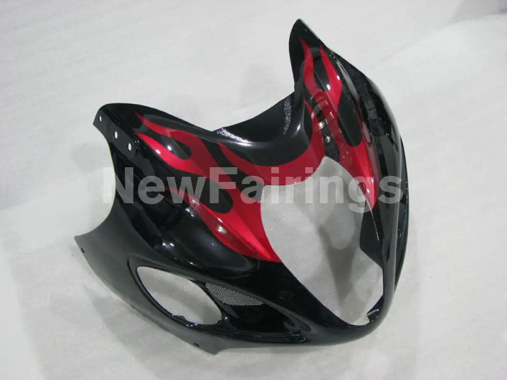 Black Red Flame - GSX1300R Hayabusa 99-07 Fairing Kit