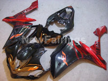 Cargar imagen en el visor de la galería, Black Red Flame - YZF-R1 07-08 Fairing Kit - Vehicles &amp;