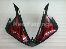 Cargar imagen en el visor de la galería, Black Red Flame - YZF-R1 12-14 Fairing Kit - Vehicles &amp;