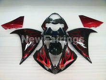 Cargar imagen en el visor de la galería, Black Red Flame - YZF-R1 12-14 Fairing Kit - Vehicles &amp;