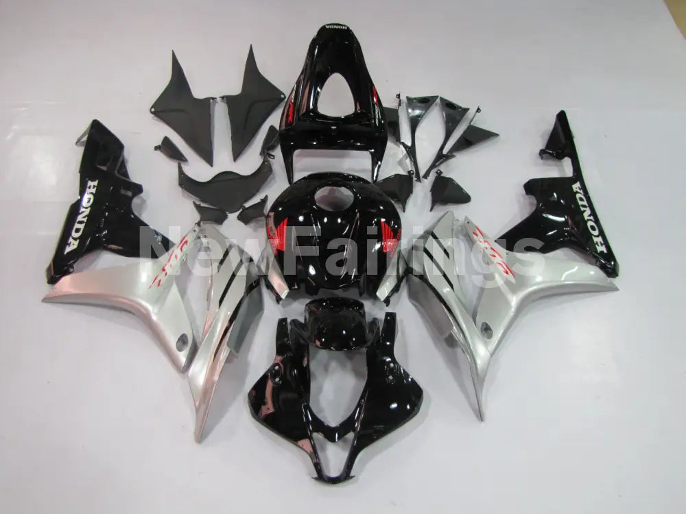 Black Silver Factory Style - CBR600RR 07-08 Fairing Kit -