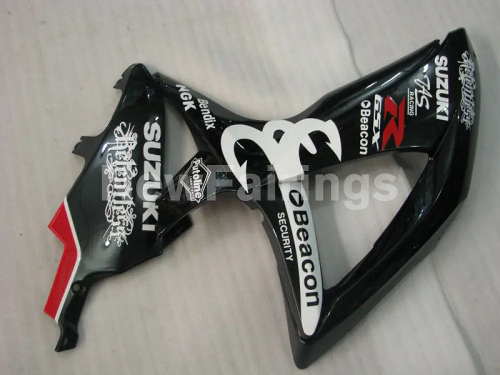 Black and White Beacon - GSX-R750 08-10 Fairing Kit