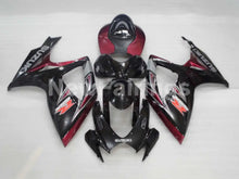 Cargar imagen en el visor de la galería, Black and Wine Red Factory Style - GSX-R600 06-07 Fairing