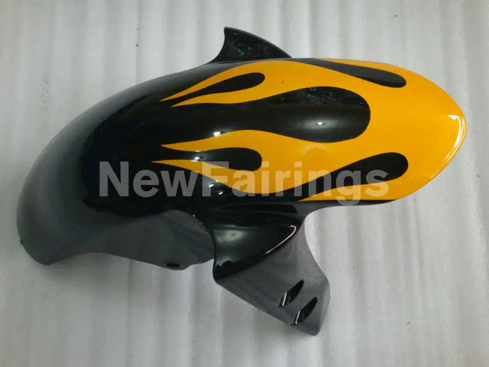 Black and Yellow Flame - YZF-R1 04-06 Fairing Kit