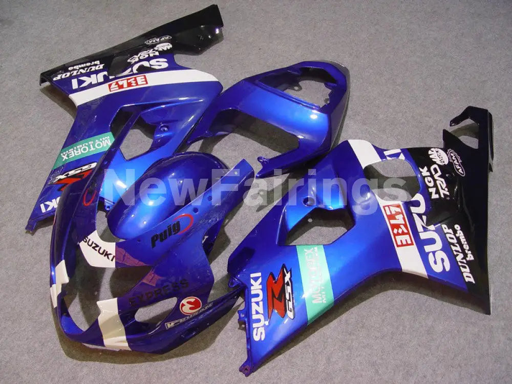 Blue and Black MOTOREX - GSX-R750 04-05 Fairing Kit