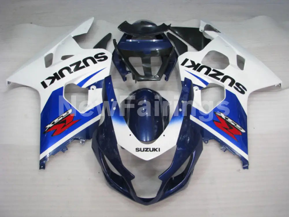 Blue and White Factory Style - GSX-R750 04-05 Fairing Kit