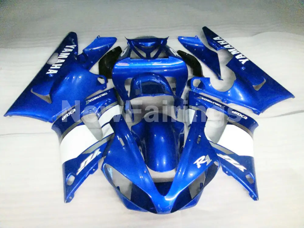 Blue and White Factory Style - YZF-R1 00-01 Fairing Kit