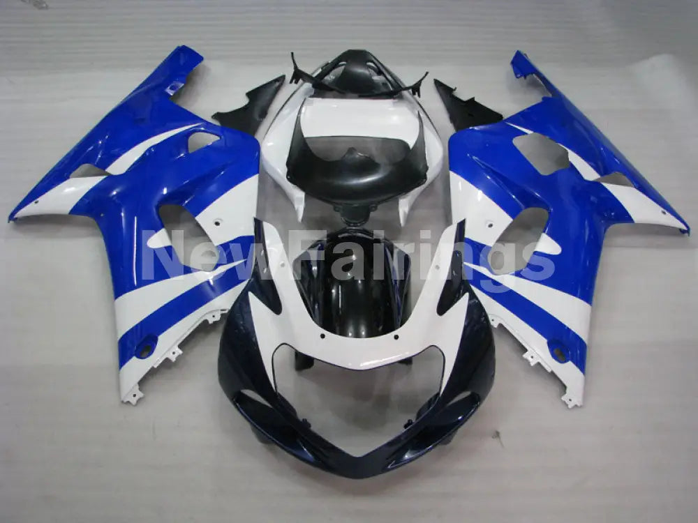 Blue and White No decals - GSX-R600 01-03 Fairing Kit -