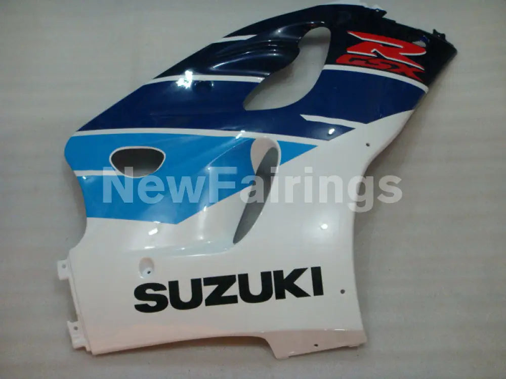 Blue and White Red Factory Style - GSX-R600 96-00 Fairing