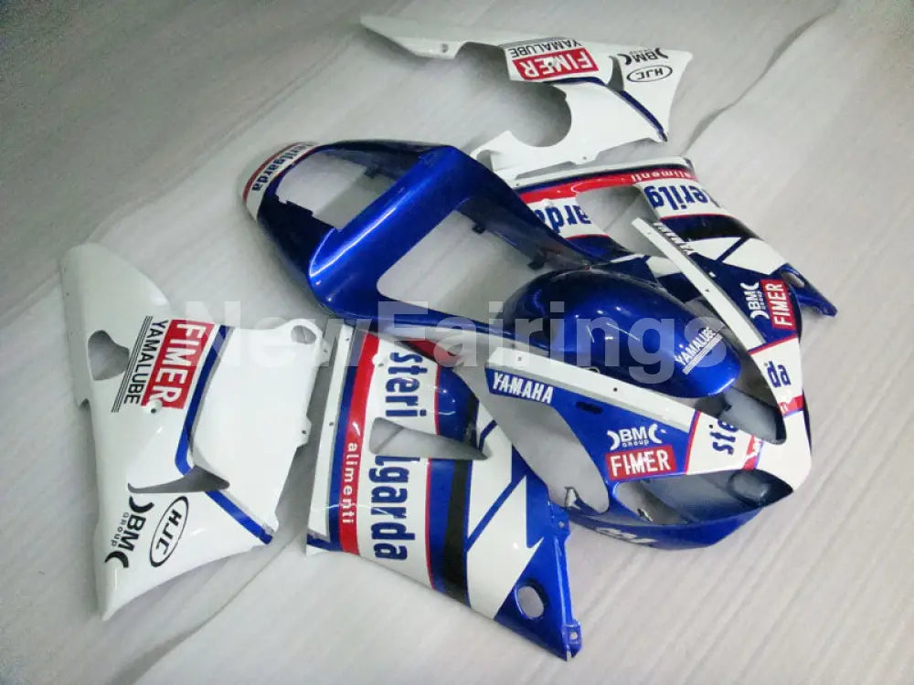 Blue and White Sterilgarda - YZF-R1 00-01 Fairing Kit