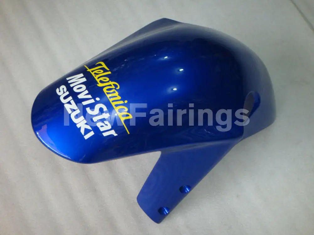 Blue and Yellow Movistar - GSX-R600 01-03 Fairing Kit -