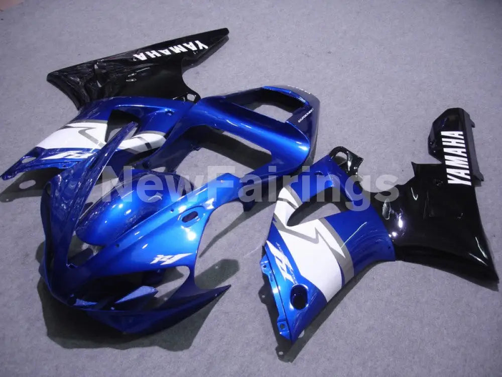 Blue Black and White Factory Style - YZF-R1 00-01 Fairing