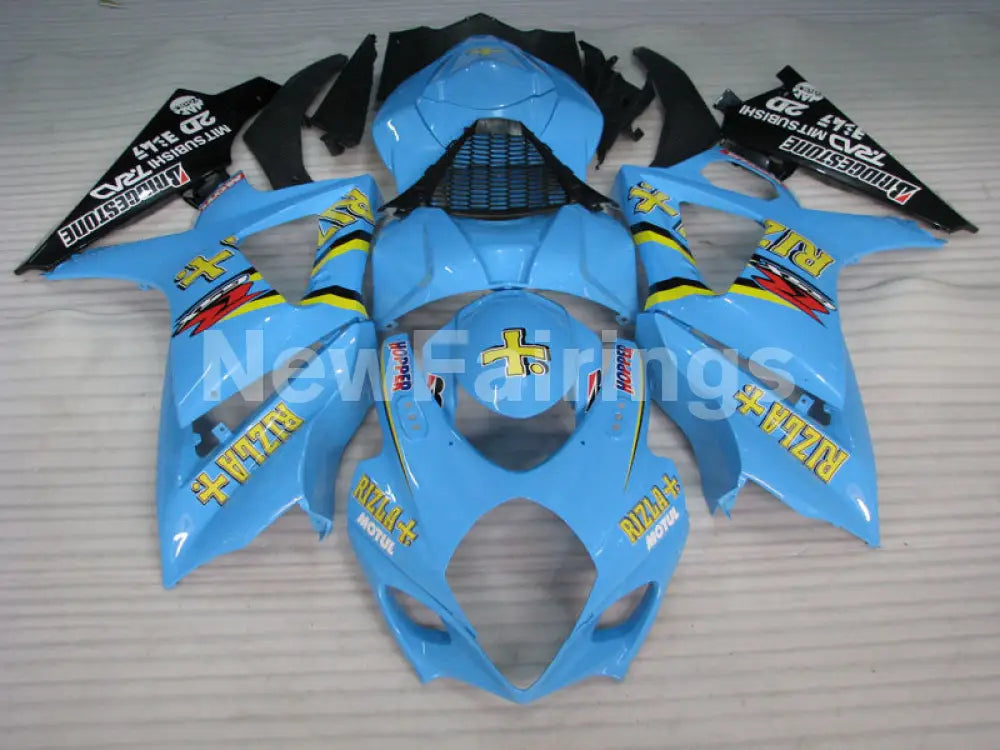 Blue Black and Yellow Rizla - GSX - R1000 07 - 08 Fairing