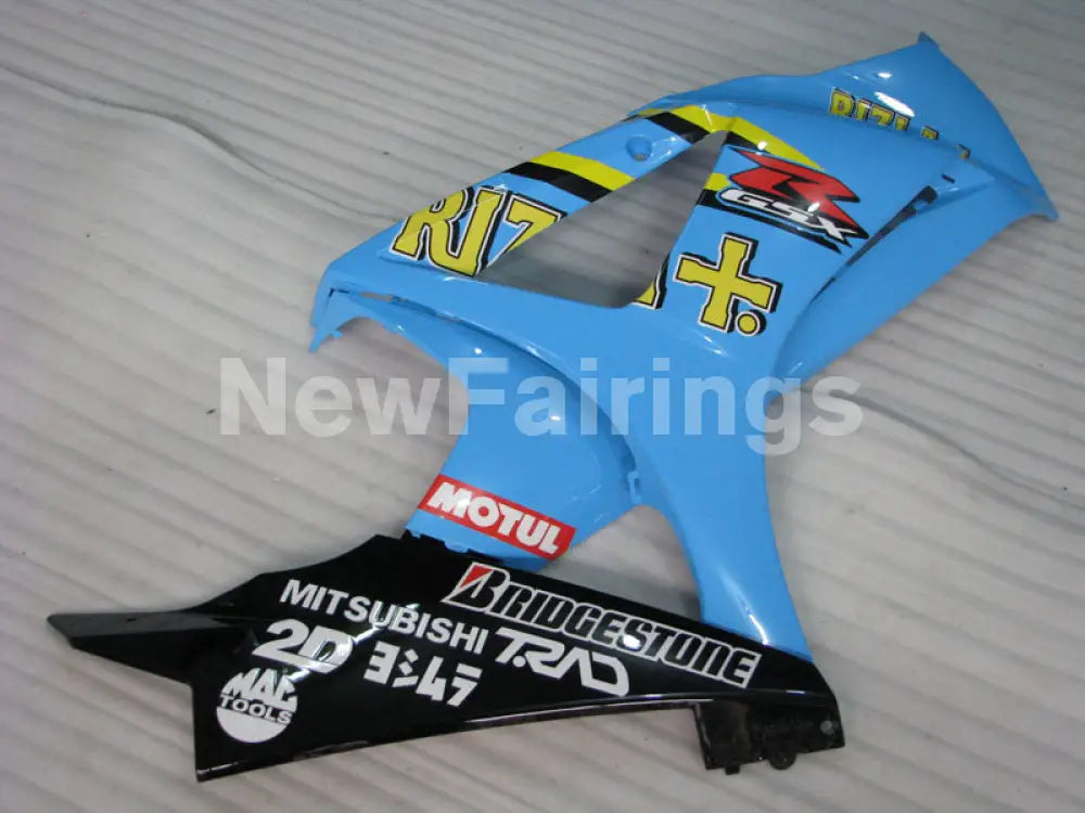 Blue Black and Yellow Rizla - GSX - R1000 07 - 08 Fairing