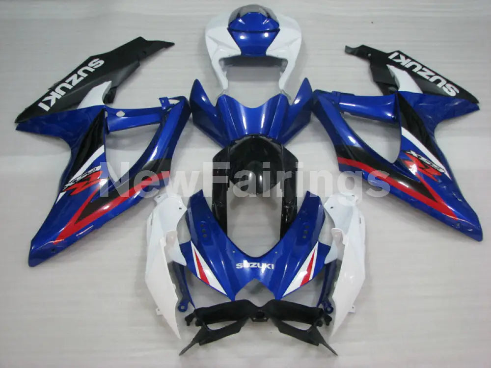 Blue White and Black Factory Style - GSX-R600 08-10 Fairing