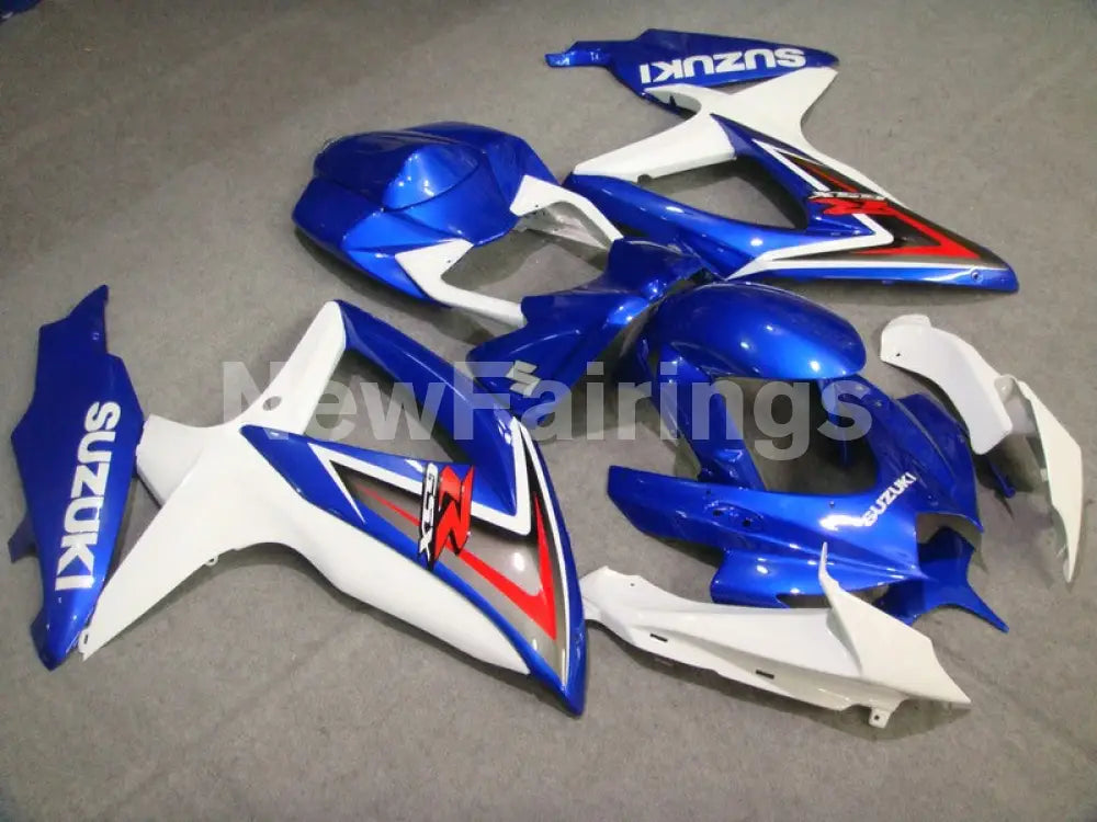 Blue White Factory Style - GSX-R600 08-10 Fairing Kit